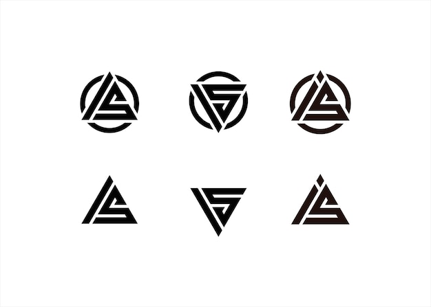 I s logo design template geometric concept