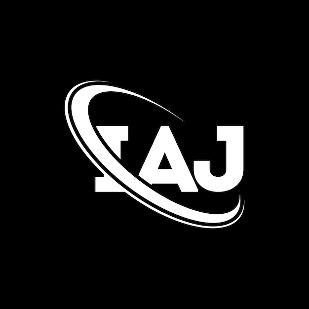 IAJ logo IAJ letter IAJ letter logo ontwerp Initialen IAJ logo gekoppeld aan cirkel en hoofdletters monogram logo IAJ typografie voor technologiebedrijf en vastgoedmerk