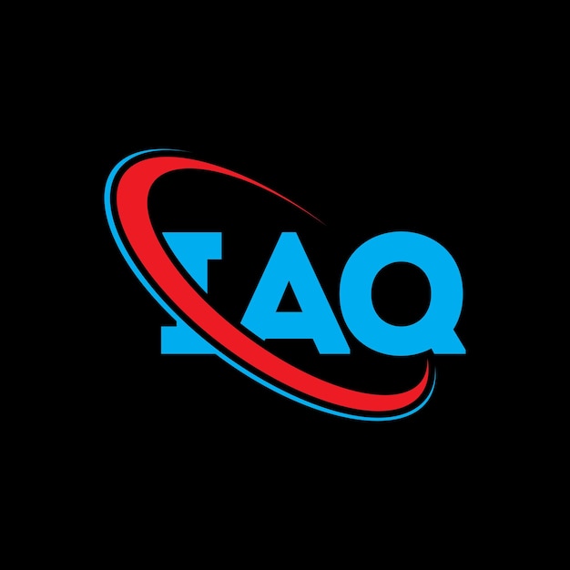 Логотип I.A.Q. Литература I.А.Q. Изображение логотипа И.А.К. Инициалы I.A.'Q. Логотип, связанный с кругом и заглавными буквами Монограмма I.A'.Q. Типография для технологического бизнеса и бренда недвижимости