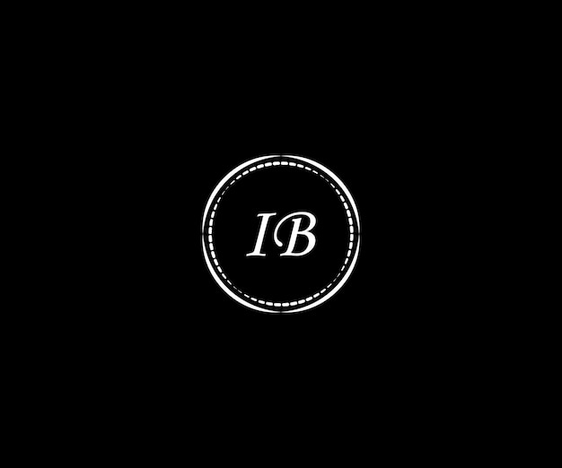 IB Letter Logo Design Vector