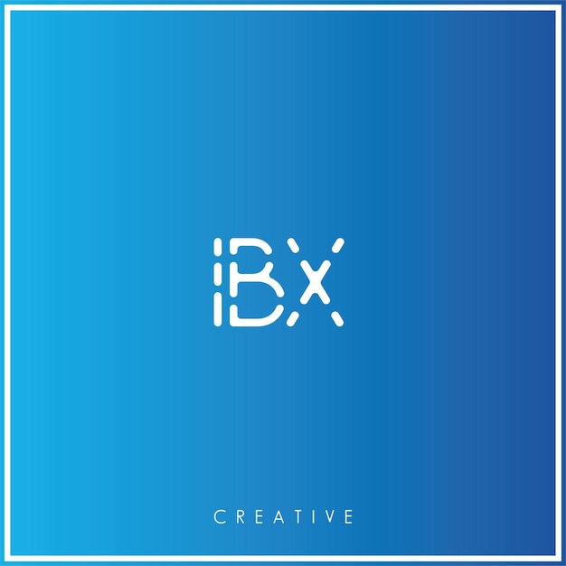 Vettore ibx premium vector latter logo design creative logo vector illustration logo creative monogramma