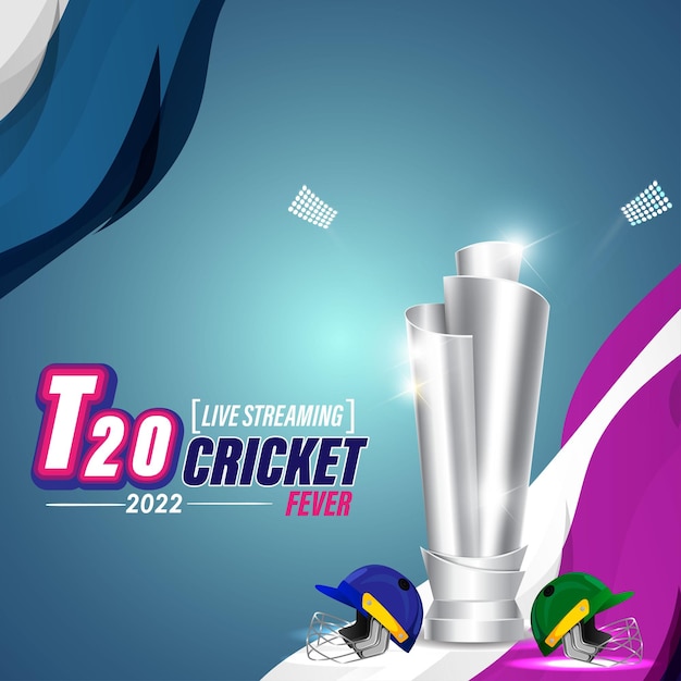 ICC mannen T20 World Cup cricket kampioenschap abstracte achtergrond.