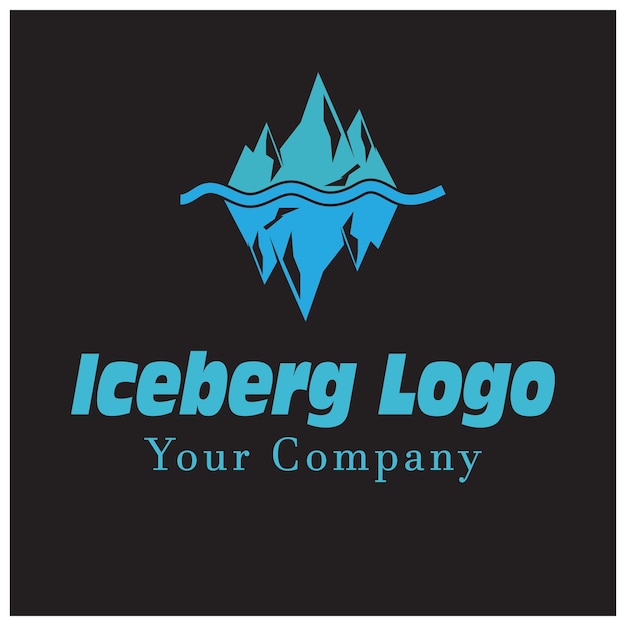 Ice berg logo template vector symbool natuur