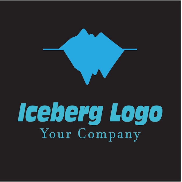 Ice berg Logo Template vector symbool natuur