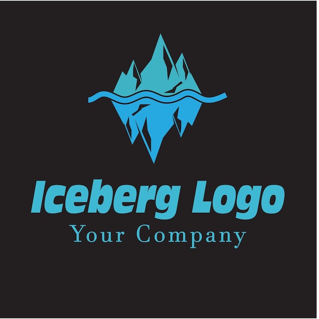 Ice berg logo template vector symbool natuur
