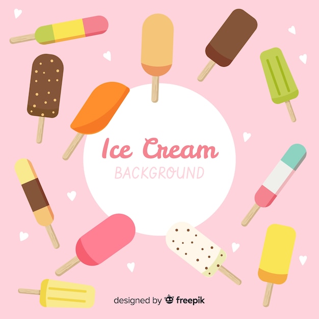 Vector ice cream background