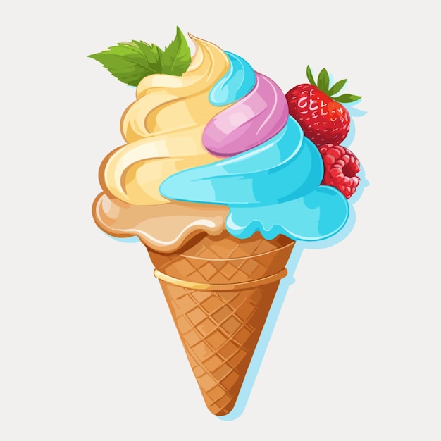 Vector ice cream background