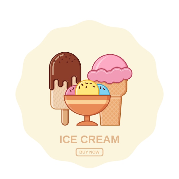 Banner di gelato