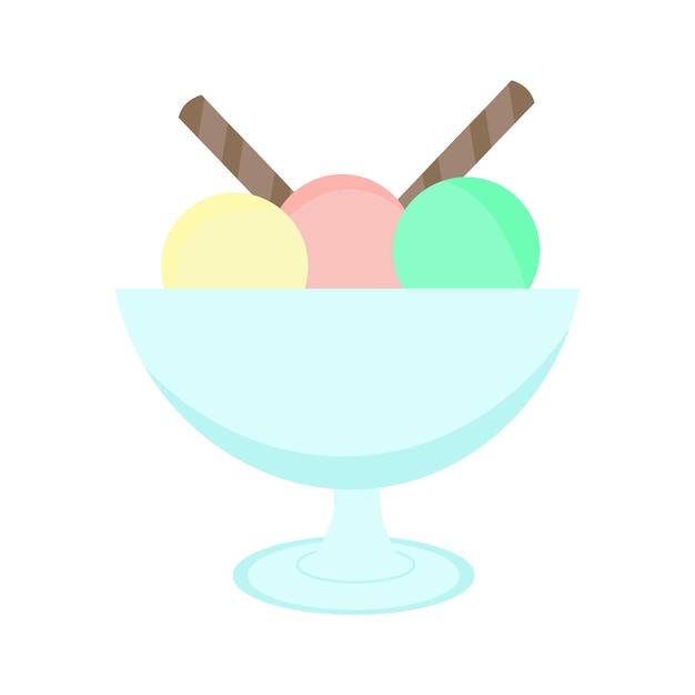 Ice cream in a bowl