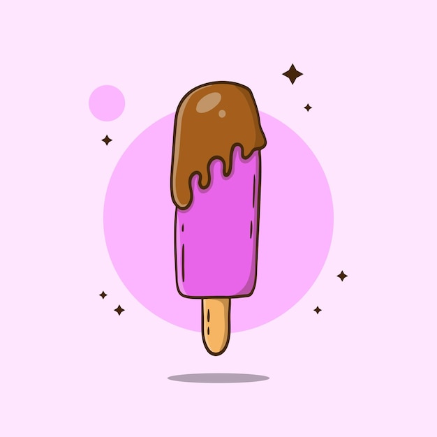 Ice Cream Cartoon Vector Icon Illustration Sweet Food Icon Concept Isolated Premium Vector