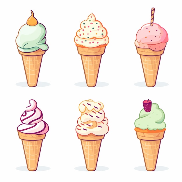 Vector ice cream cone vector