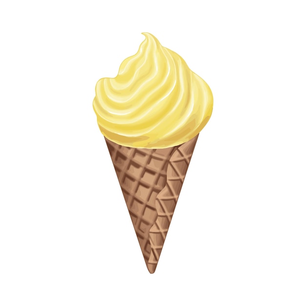 Ice cream in cone