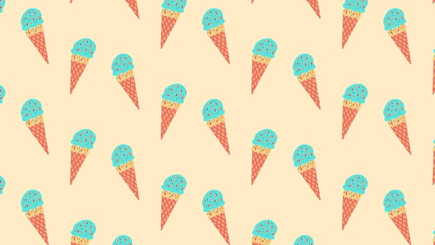 Vector ice cream design pattern background