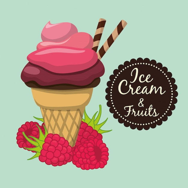 Vector ice cream design