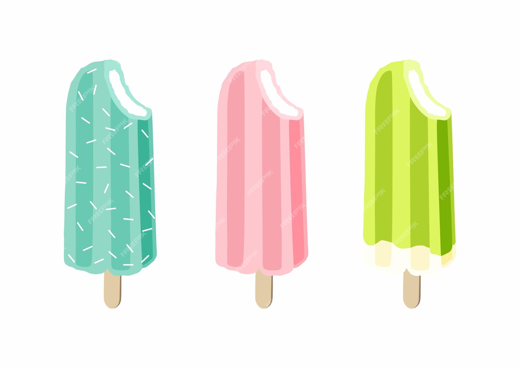 ICE CREAM CLIPART Popsicle and Frozen Dessert Summer Clipart