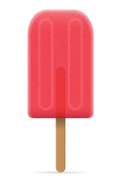 Ice cream frozen juice on stick vector illustration isolated on white background