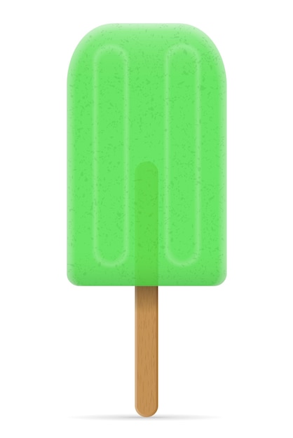 Ice cream frozen juice on stick vector illustration isolated on white background