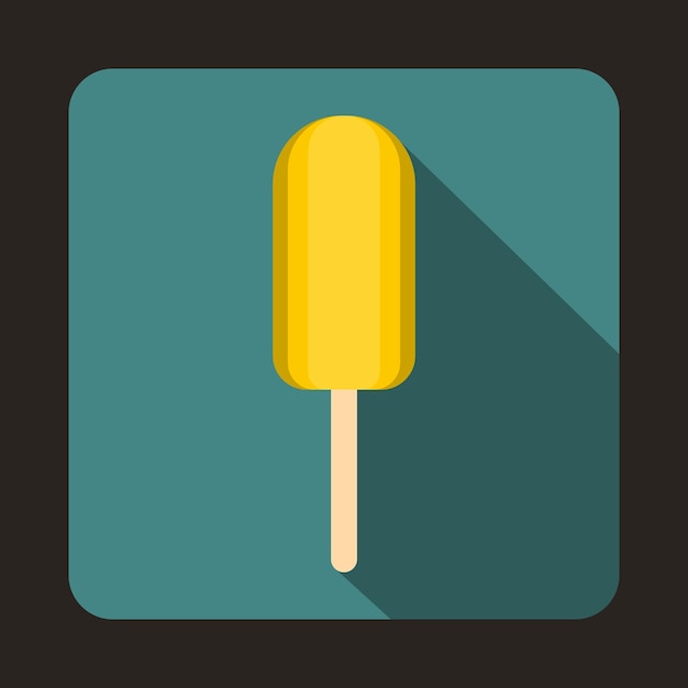 Vector ice cream icon in flat style for any design