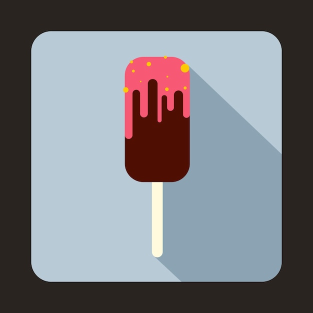 Vector ice cream icon in flat style for any design