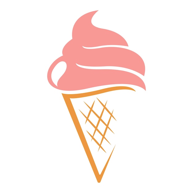 Ice cream icon logo design