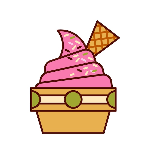 Ice Cream icon modern flat vector illustration