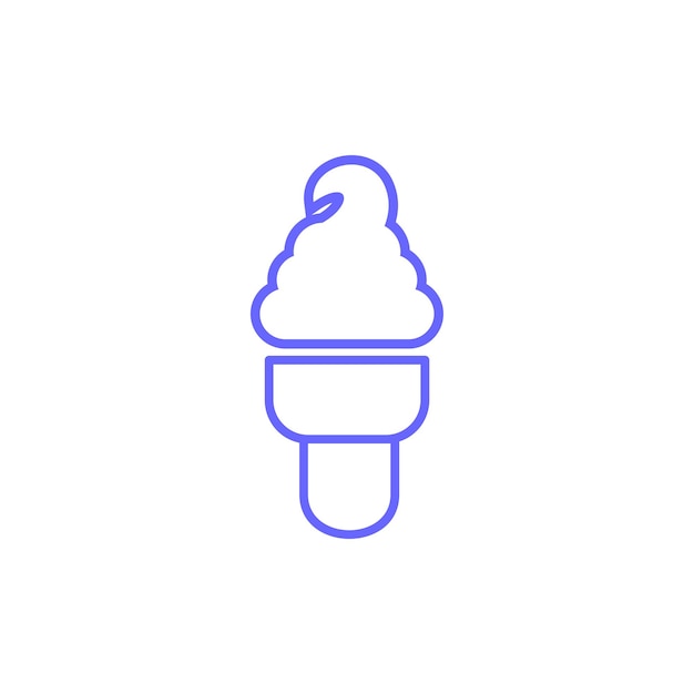 아이스크림 아이콘 터 디자인 템플릿