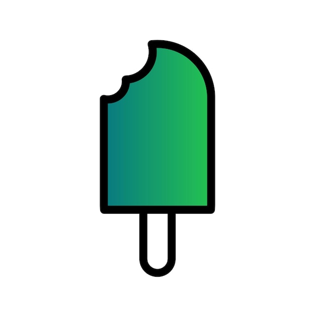 Ice cream icon with gradient color.