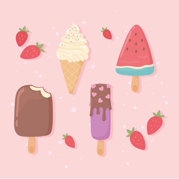 Ice cream icons