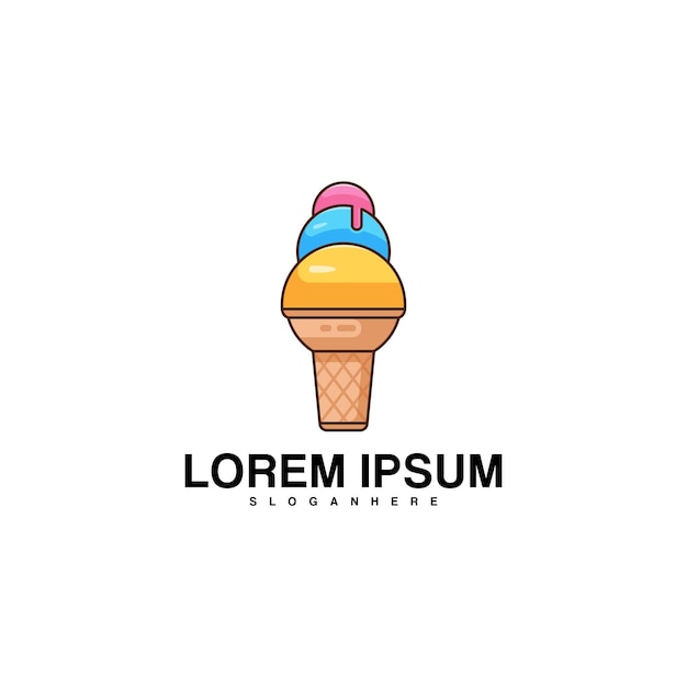 ice cream logo design