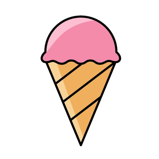 Modello di logo del gelato icona del gelato per la progettazione grafica e web