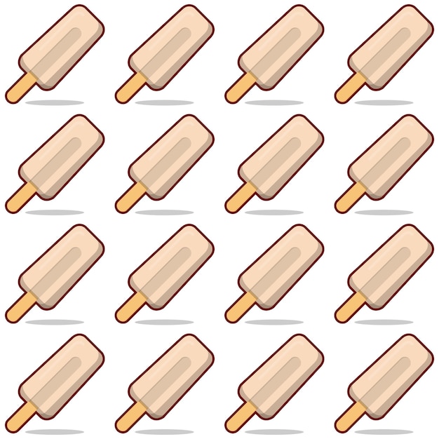 Vector ice cream pattern 22