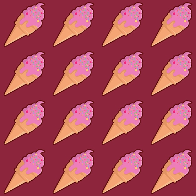 Ice cream pattern 8