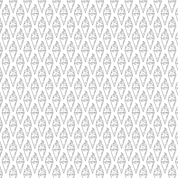 ice cream pattern template