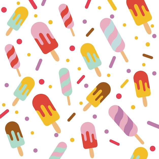 Ice cream pattern