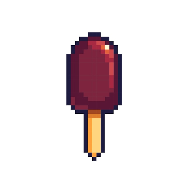 Ice cream pixel art icon frozen candy logo 8bit sprite