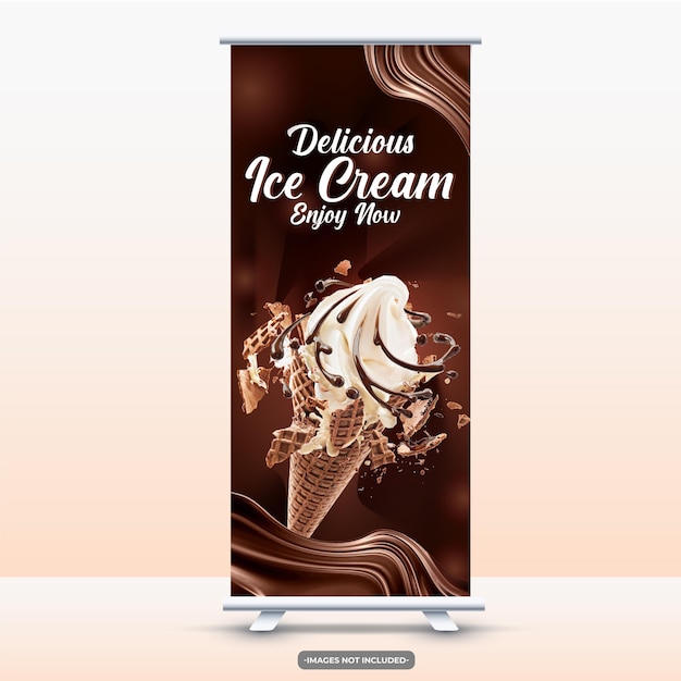 Banner di arrotolamento gelato