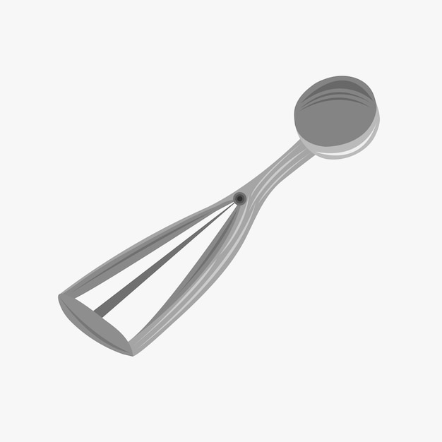 Vector ice cream scoop vector illustration