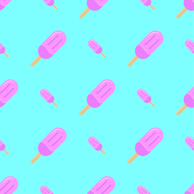 Ice cream seamless pattern