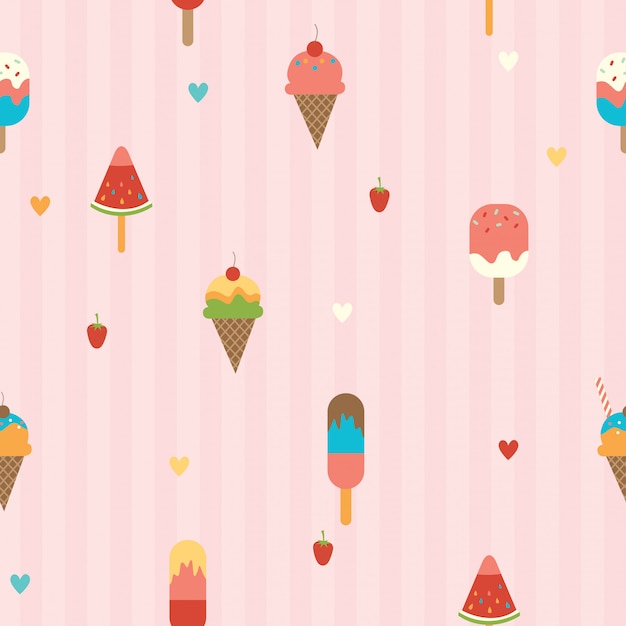 Seamless pattern di gelato