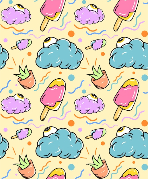 Seamless pattern di gelato