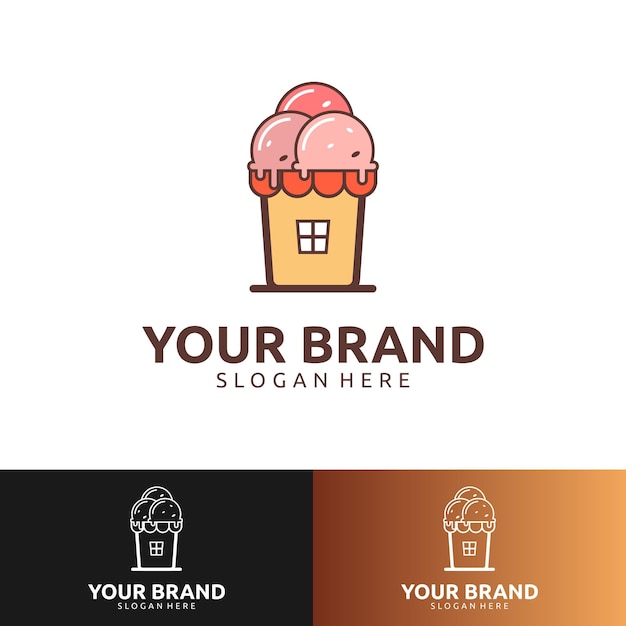 ICE CREAM SHOP LOGO ONTWERP