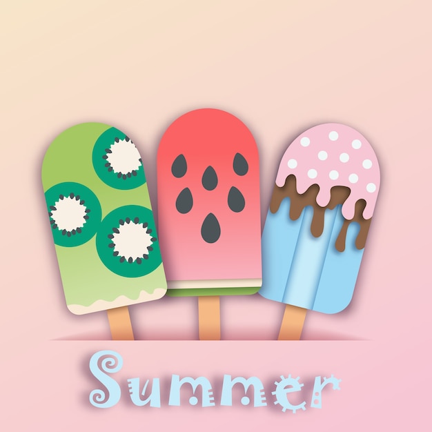 Ice cream for summer