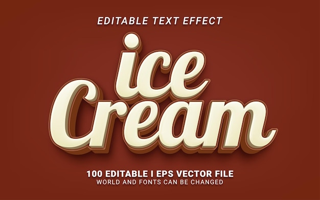 Ice cream text effect