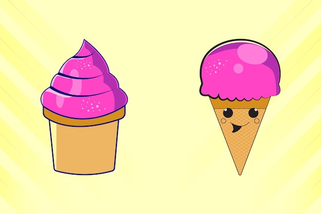 Vector ice cream vector clipart