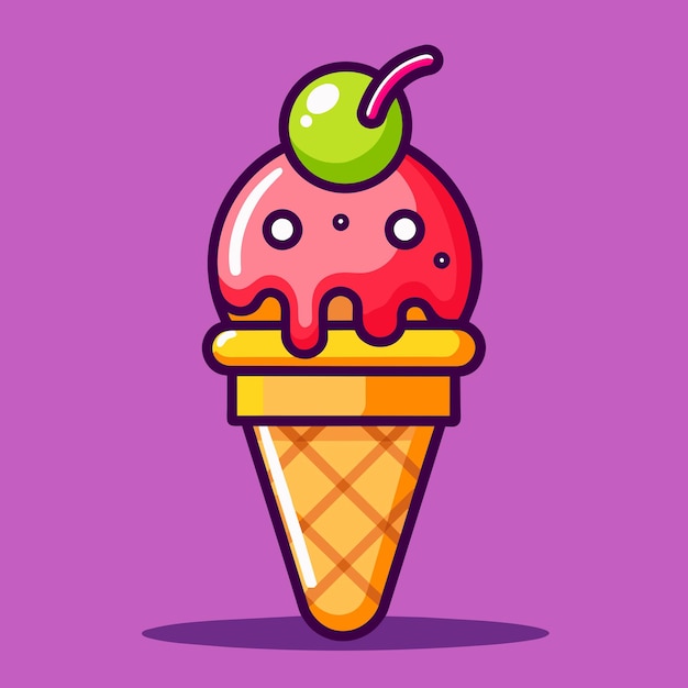 Vector ice cream vector illustration
