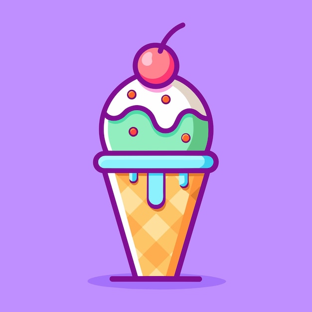 Ice cream vector illustration