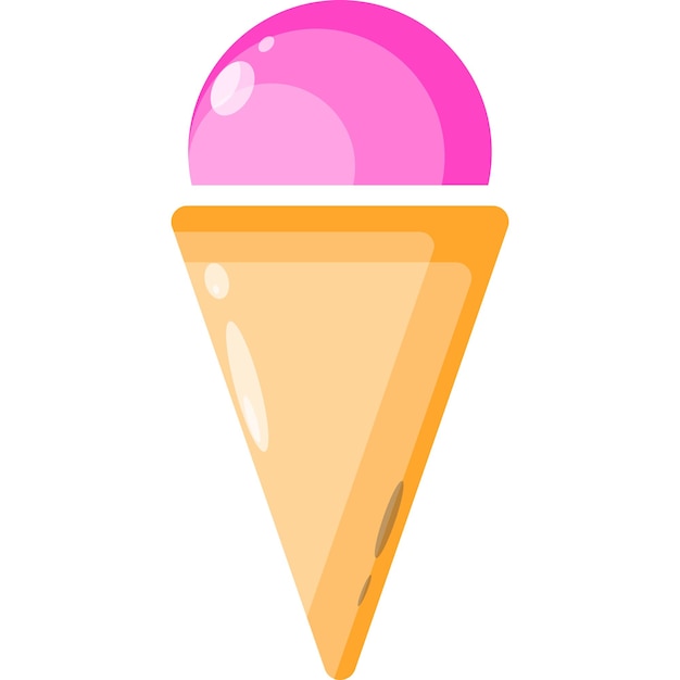 Значок векторного логотипа мороженого