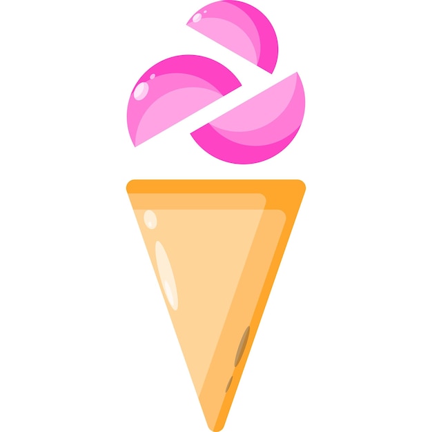 Vector ice cream vector logo icon