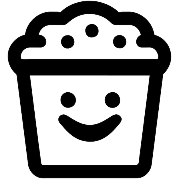 ice cream with smile pictogram