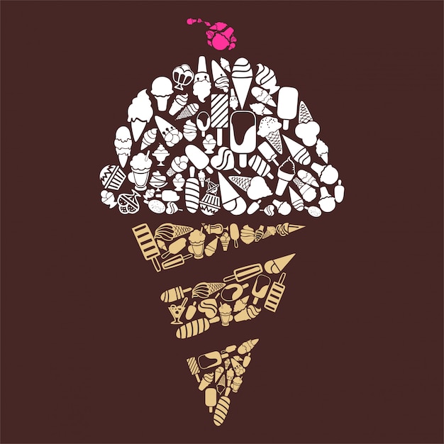 Vector ice cream